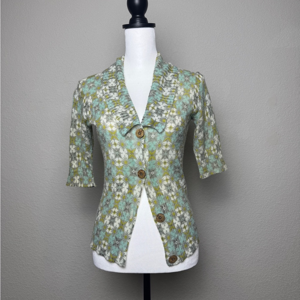 Vintage Fossil 3/4 Sleeve Cardigan Sweater, 70’s inspired